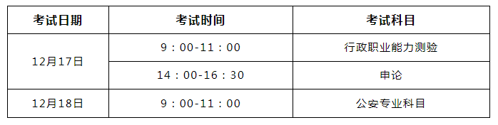 考试日程