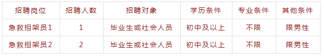 招聘岗位、人数及条件