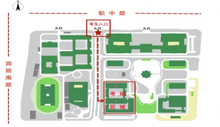 校内考场位置如下图：