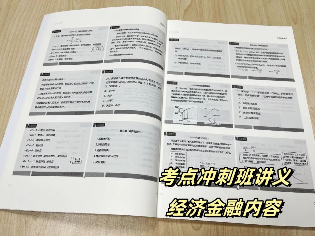 考点冲刺班课程教材一览，助你认真复习，高效备考。